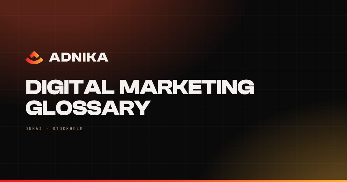 Digital Marketing Glossary cover
