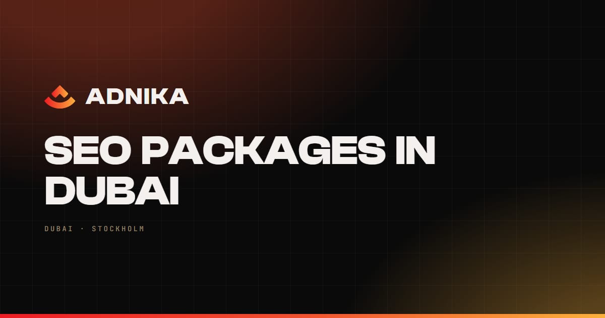 SEO Packages in Dubai cover