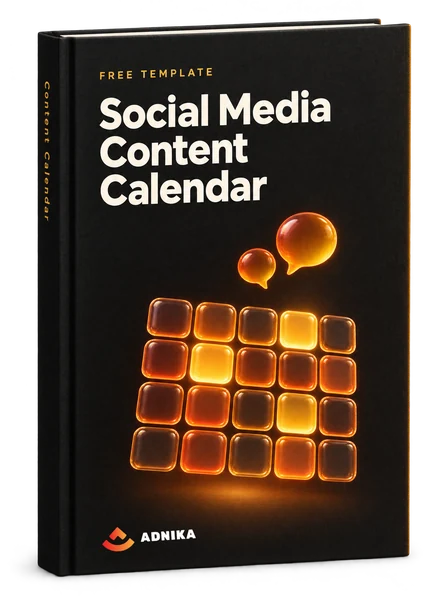 Social Media Content Calendar cover