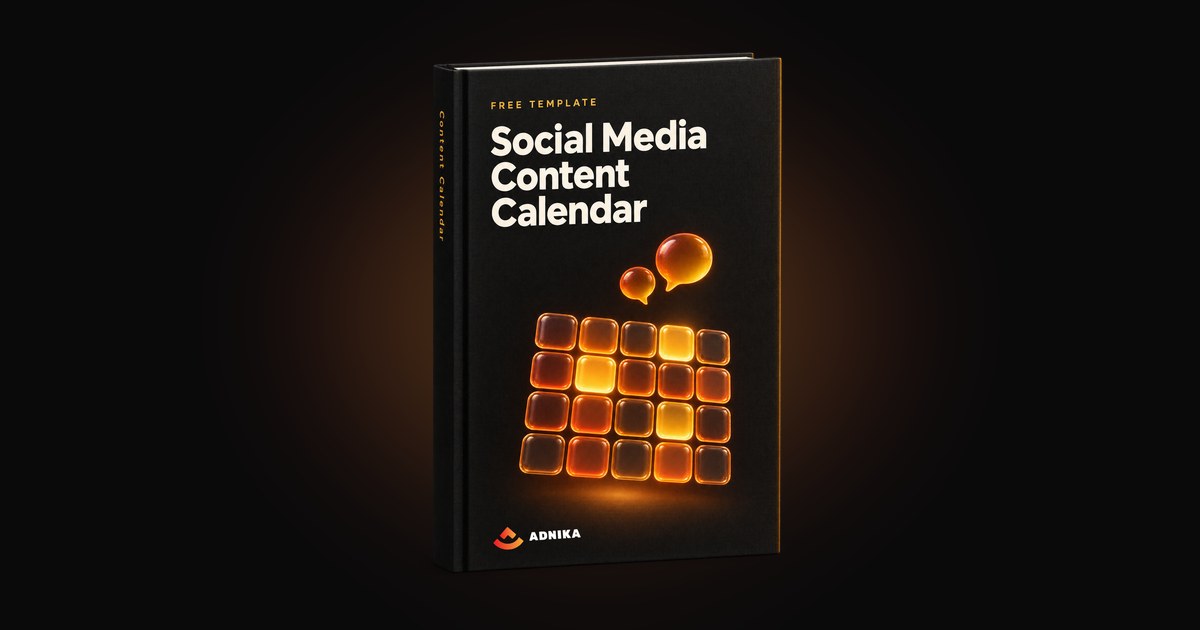 Social Media Content Calendar cover